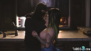 Masked intruder pounded a BIG BEAUTIFUL WOMEN spic bitch