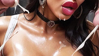 Hot Slave Hard Sex in Office, Curvy Woman with Big Tits Sucking Big Dick, Slave Woman