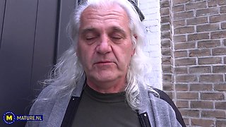 41 Year Old Bukkake Milf Eline Flower Suck And Fucks Our Reporter Before More Men Get Lucky