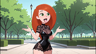 Redhead Cartoon Girl Sexy Black Lingerie Try On Haul Ai