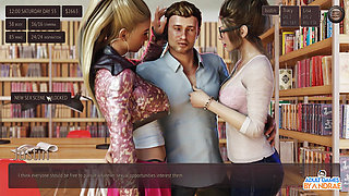 Ep20: Library Threesome Sex with Emma and Jen - Living with Temptation: American Sunset