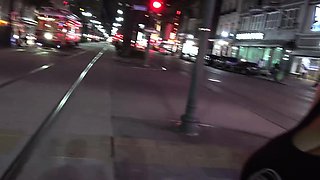 Babe takes a big cock between her boobs