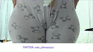 Camel Toe in Pajamas Close up