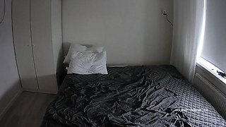 Petite small tit babe with perfect pussy masturbates