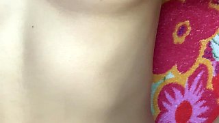 She Touches Herself and Gives Me Footjob