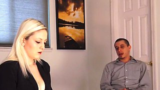 Amazing amateur blonde enjoying a doggystyle