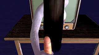 Sadako Handjob (the Ring - Halloween Animation)