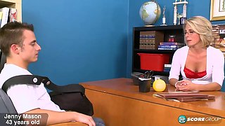 REMASTERED MONDAY: Guidance counselor Jenny Mason gets ass-fucked by a student