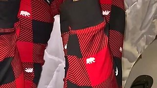 Melove Sexy Butt in Tight Red & Black Pants