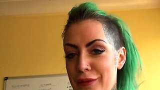 SubSlut Phoenix Madina: Wanks in office for all to see