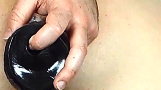 Big anal toys & creampie