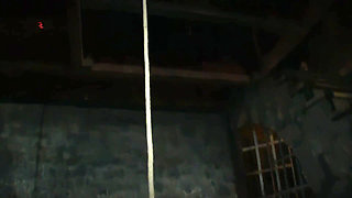 Blonde Maid Is Stripped Naked and Hoisted up to the Ceiling for Interrogation