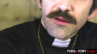 PurgatoryX Priest Blowjob with Chloe Amour - Deep Throat Church Scene Vol 2 Part 1