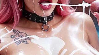 Luna and Jake Sex in Pool, Curvy Woman with Big Tits, Big Dick, Creampie, Cumshot, Gangbang, Bukkake