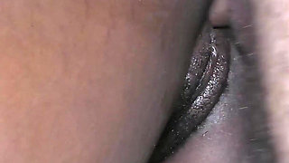 Black Pussy Queefing with Big White Cock and Creampie Ending