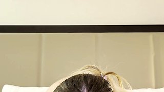 Hot young college slut lets me throat fuck her till I cum