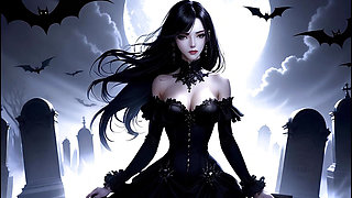 castle with  vampires and witches