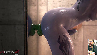 Large Transgender Cock Widowmaker Riding Pharah's Cock, Widowmaker Dildo Ass Fucking