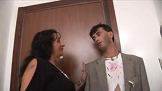 Dirty milf gets fucked by a young bum