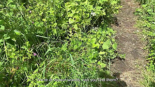 French Pegging - Exhibition and Steamy Drop at the Woods