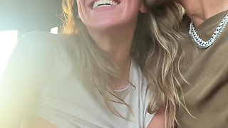 The blonde babe is having some kinky fun with her boyfriend.