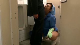 Blowjob In The Toilet