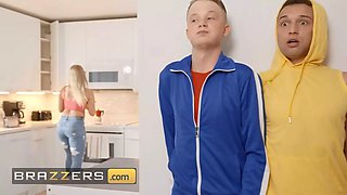 Brazzers - fortunate jimmy falls in passion with Jennifer White & ends up having a three way with her & his stepsister Harley King