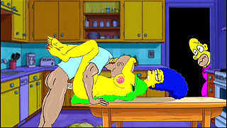 Slutty Cuckold Wife Compilation. Cartoon, Simpson Parody