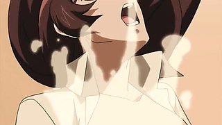 Horny Anime Girl With Glasses Fucks Hard in Classroom Hentai 3D Animation