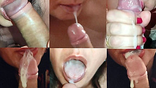 Winonna8 MILF Blowjob Compilation - Cum in Mouth & Swallow Every Drop