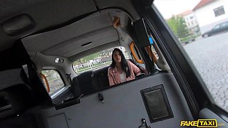 Those Sweet Natural Big Boobs - Brunette Sarah Simons has a sexual adventure in taxi cab