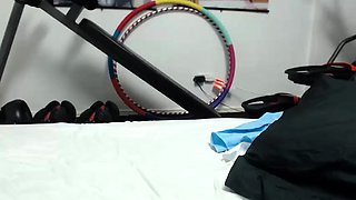 Amateur Webcam Cute Teen Plays Solo with Big Dildo