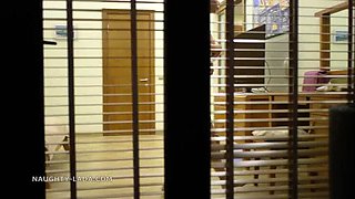 Naughty Lada Brunette MILF Flashing Neighbor Peeking Voyeur HD