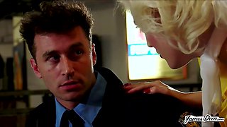 Jenna Ivory Comforts A Security Guard With Her Pussy
