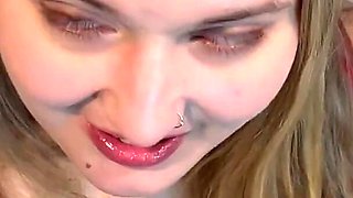 Wife Handjob Then Piss on Face and Hair
