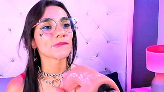 Extreme amateur pov blowjob by hot brunette latina