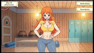 Lusty Buccaneers Parody Hentai Game Ep.3 FIRST paid BLOWJOB for Nami !