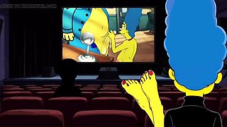 Hot Milf Mrs. Simpson Teases with Dirty Feet - Foot Fetish JOI & Cartoon Parody