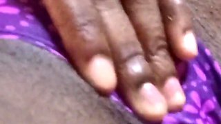 Rubbing My Clit Threw My Knickers Fingering My Hairy Pussy