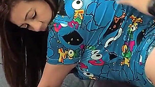 MILF Horny Wife Fucks Roommate Silently While Her Husband Is Nearby and Swallows His Cum