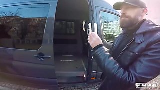 Busty Tattooed Babe Got Deep Drilled On The Van By 12 Min - Wild Vicky And Jason Steel