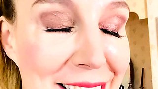 Amateur blondie solo anal masturbation