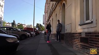 Hunt4k. boy is observing how his girlfriend sates grown masculine