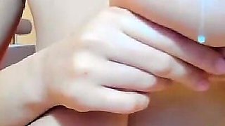 Boobs Sucking, Dripping Milk, Pussy Play, Masturbating with Fingers, Putting in Black Bra & Panties!