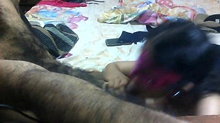 Young Horney Couple 1st Time Fuck in Friends Home by Staring Blowjob