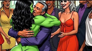 Slutty She-hulk Nudity. Cartoon