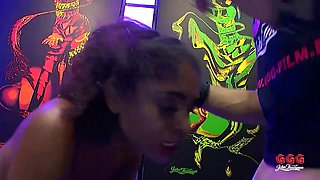 Ggg - Black Pearl Is Pissed in the Mouth and Taken Horny Doggy.
