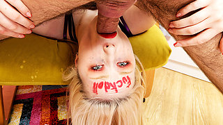 Real Fuck Doll Gets Big Dick Face Fucked