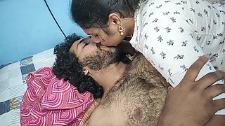 Long Lip Lock with Step Sister in Bedroom