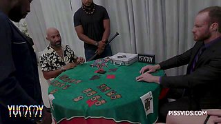 Cuckold husband looses Cards Game and His Beautiful Wife Bruna